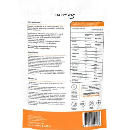 Happy Way- Pre-Workout Powder Mango-250g