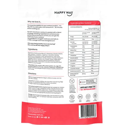 Happy Way- Pre-Workout Powder Watermelon-250g