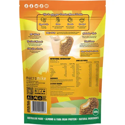 MACRO MIKE- Premium Almond Protein Golden Gaytime-400g