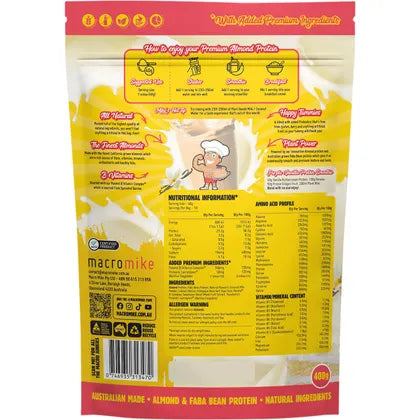 MACRO MIKE- Premium Almond Protein Vanilla Buttercream-400g