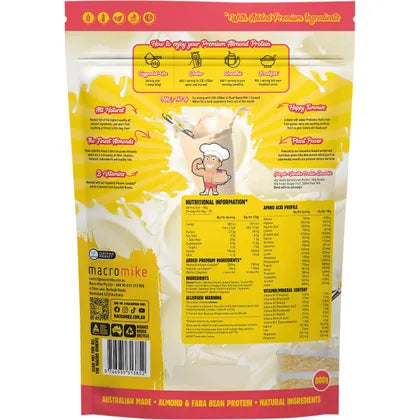 MACRO MIKE- Premium Almond Protein Vanilla Buttercream-800g