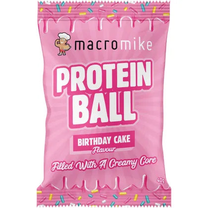 MACRO MIKE- Protein Ball Birthday Cake-12x40g