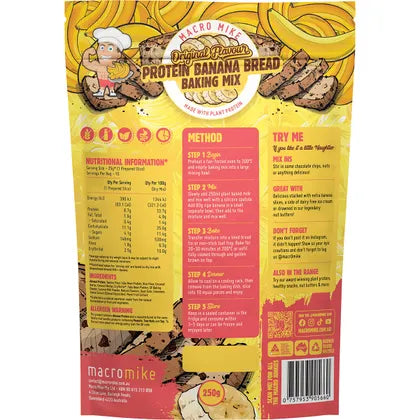 MACRO MIKE- Protein Banana Bread Baking Mix-250g