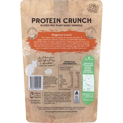 Coastal Crunch- Protein Crunch Granola Gingernut Crunch-320g