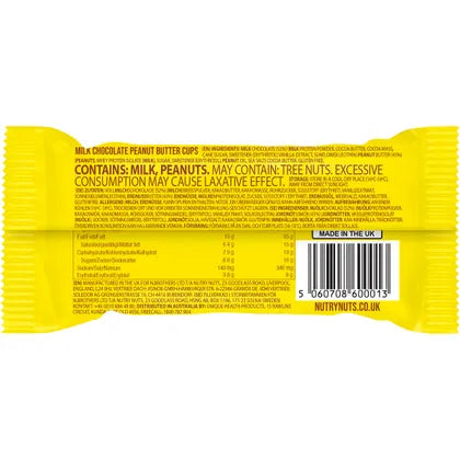Nutry Nuts- Protein Peanut Butter Cups Milk Chocolate-12x42g