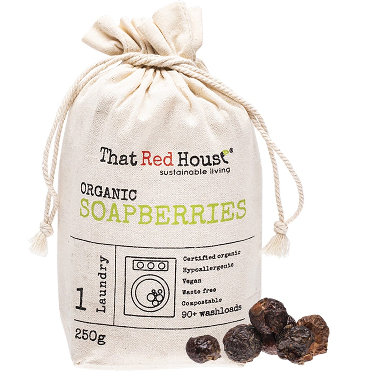That Red House- Organic Soapberries 90+ Washloads-250g