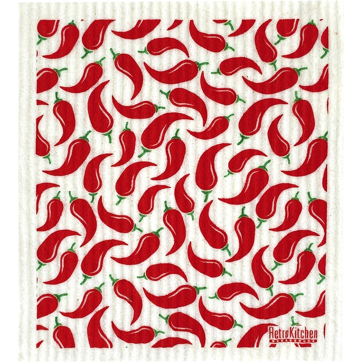Retrokitchen- 100% Compostable Sponge Cloth Chillies
