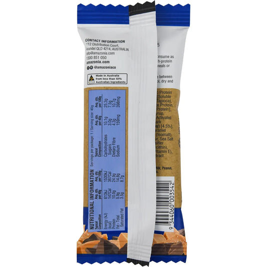 Amazonia- Raw Protein Bar Salted Caramel Choc Crisp-10x40g