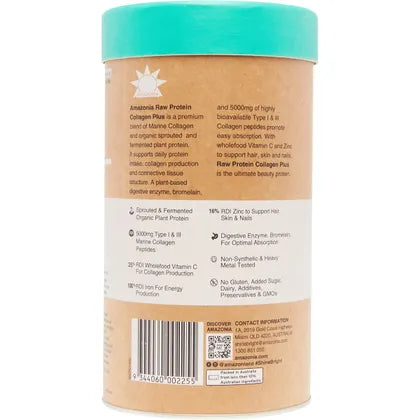 Amazonia- Raw Protein Collagen Plus Choc Hazelnut-750g