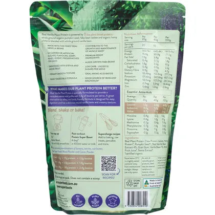 Power Super Foods- Real Plant Protein Vanilla Bean-400g