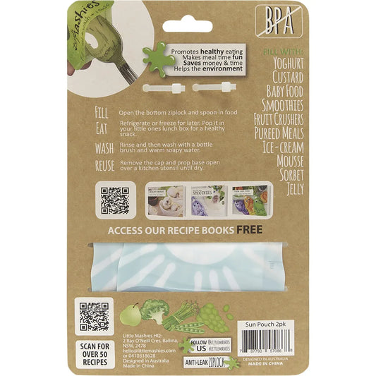 Little Mashies- Reusable Squeeze Pouch Sun-2x130ml