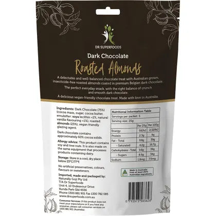Dr Superfoods- Roasted Almonds Dark Chocolate-125g