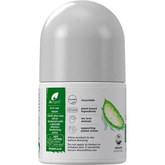 Dr. Organic- Roll-On Deodorant Aloe Vera-50ml