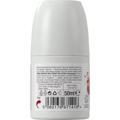 Dr. Organic- Roll-On Deodorant Pomegranate-50ml