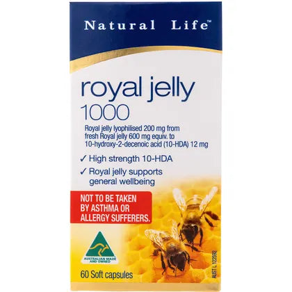 Natural Life- Royal Jelly 1000-60 Caps
