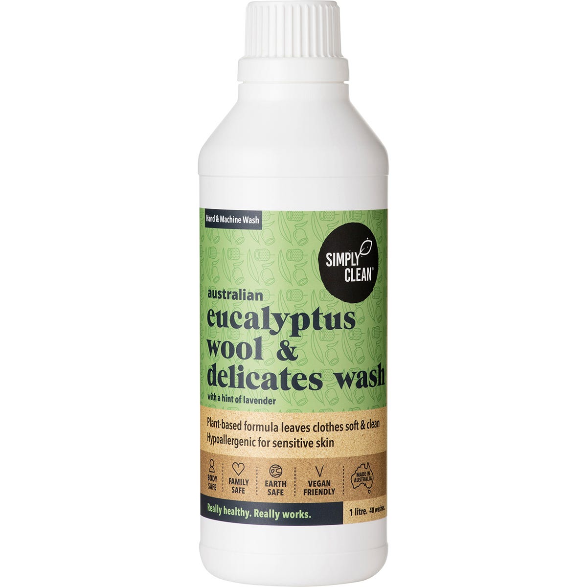 Simply Clean- Wool & Delicates Wash Eucalyptus-1L