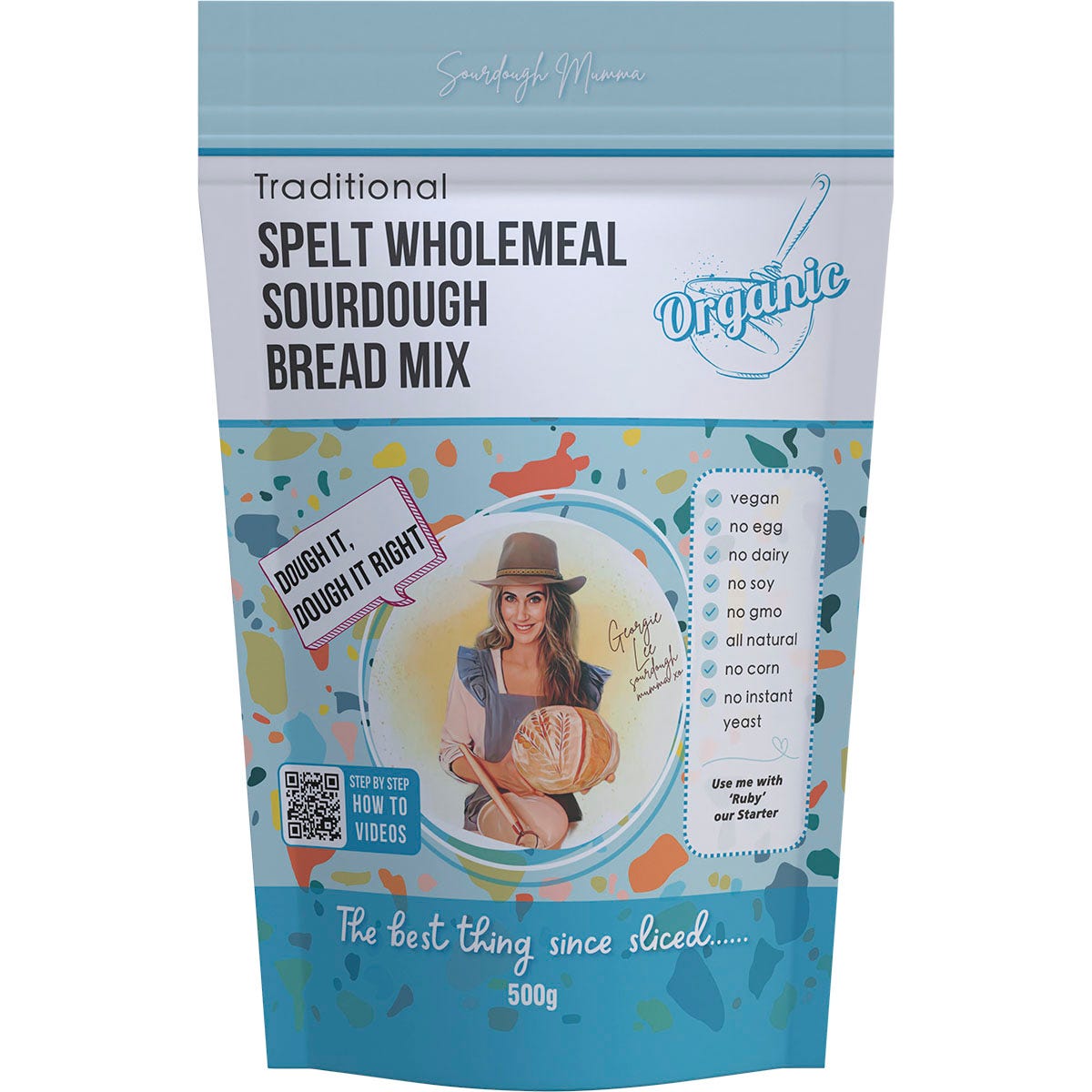 Sourdough Mumma- Spelt Wholemeal Sourdough Bread Mix Traditional-500g