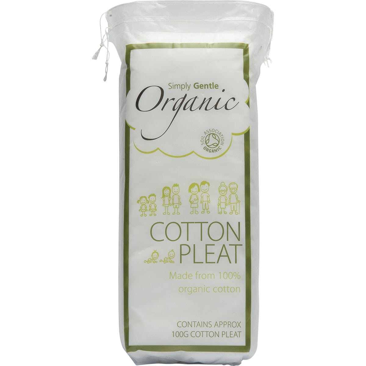 Simply Gentle Organic- Cotton Pleat-100g