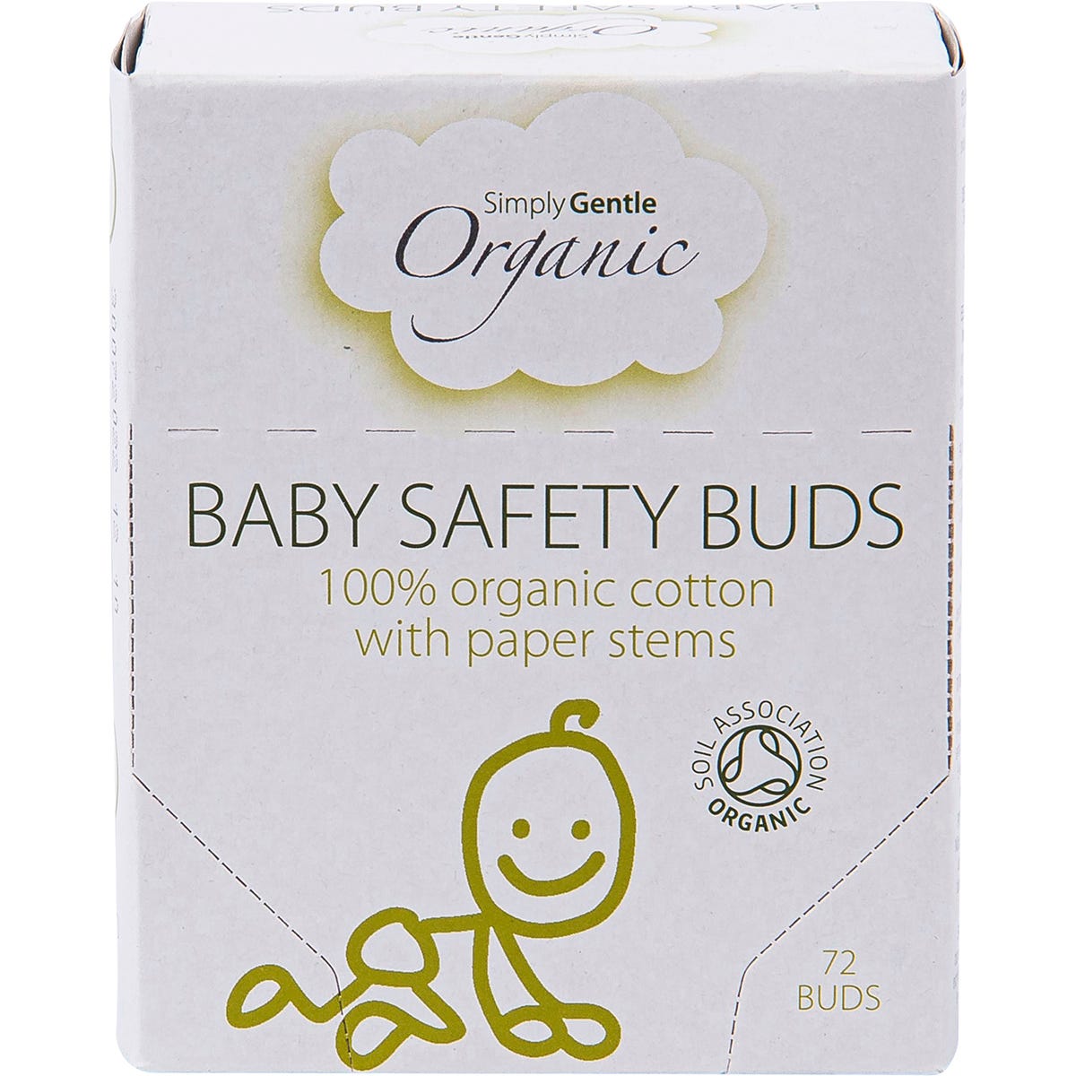 Simply Gentle Organic- Baby Safety Buds-72pk