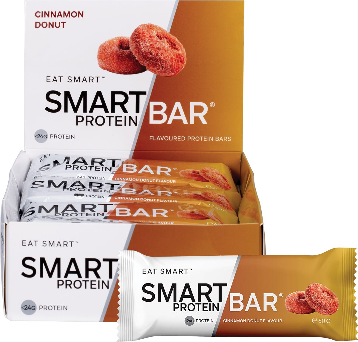 Smart Protein Bar- Cinnamon Donut Flavour Protein Bar-12x60g