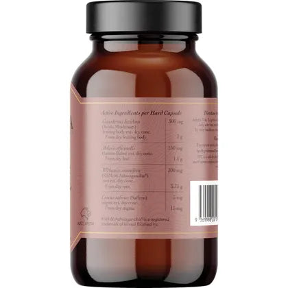 Ritua- STRESS Saffron Ashwagandha LemonBalm Reishi-60 Caps