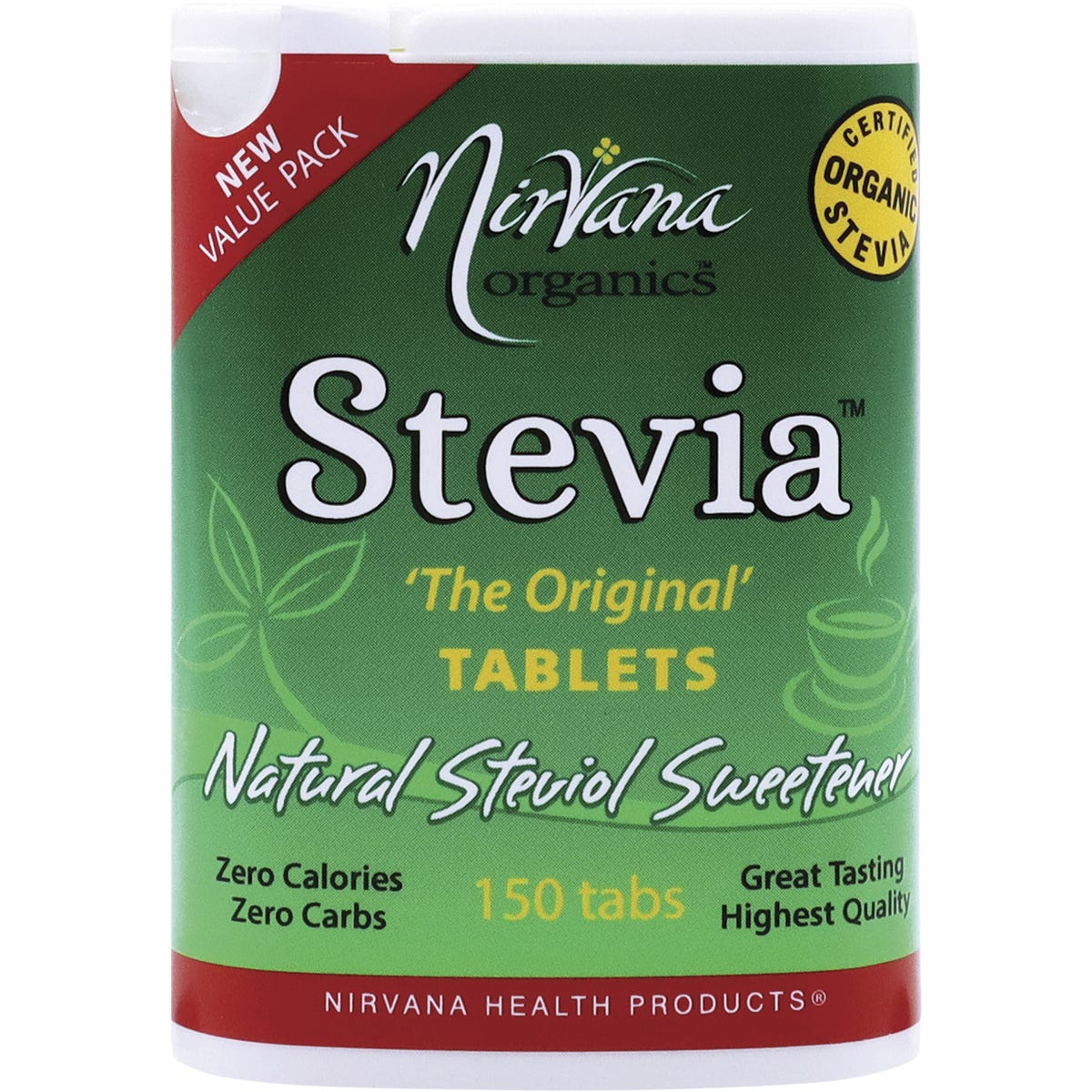 Nirvana Organics- Stevia Tablets-150 Tabs