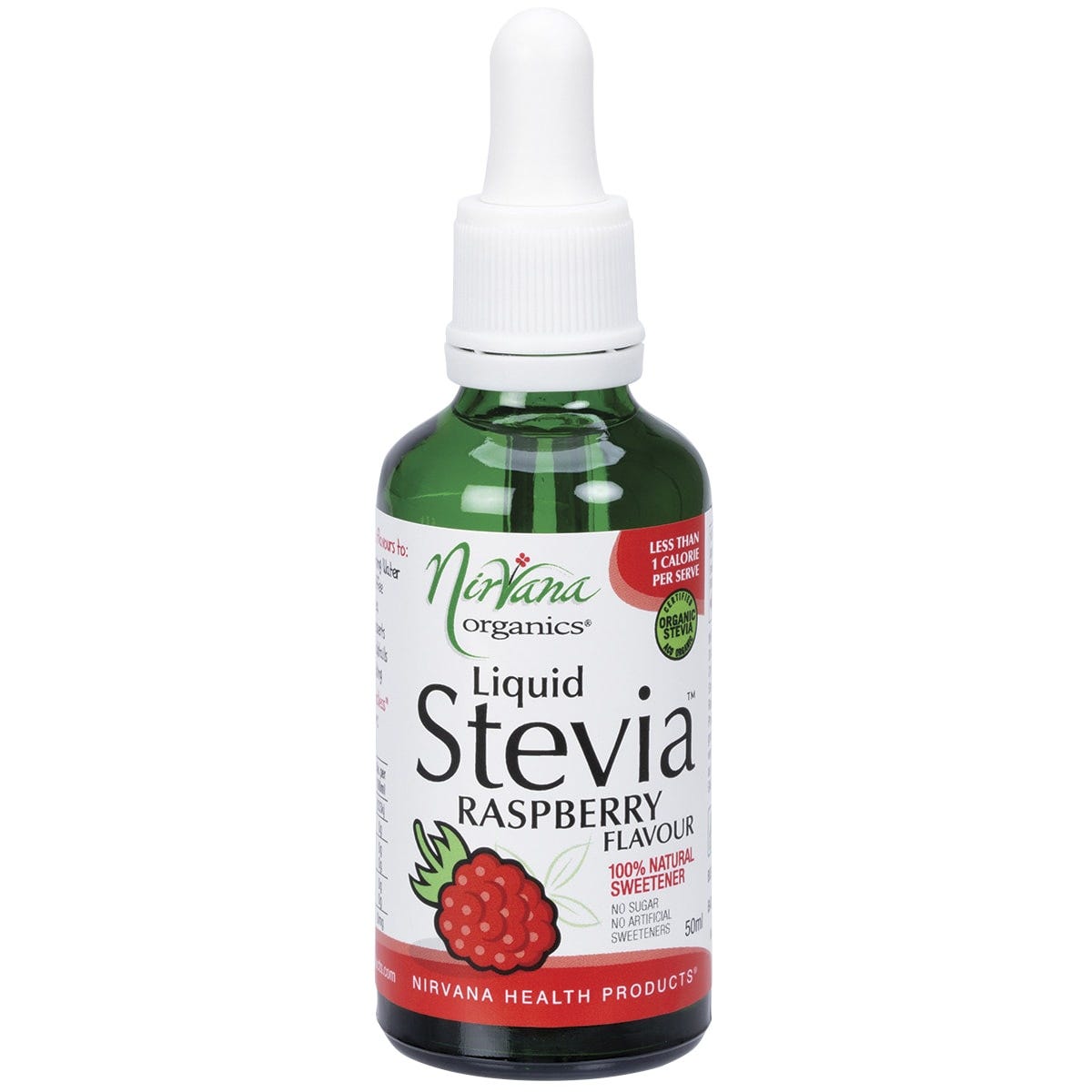 Nirvana Organics- Liquid Stevia Raspberry-50ml