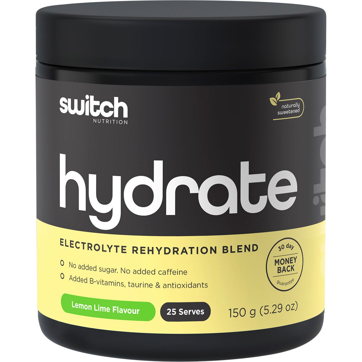 Switch Nutrition- Hydrate Electrolytes No Added Sugar Lemon Lime-150g