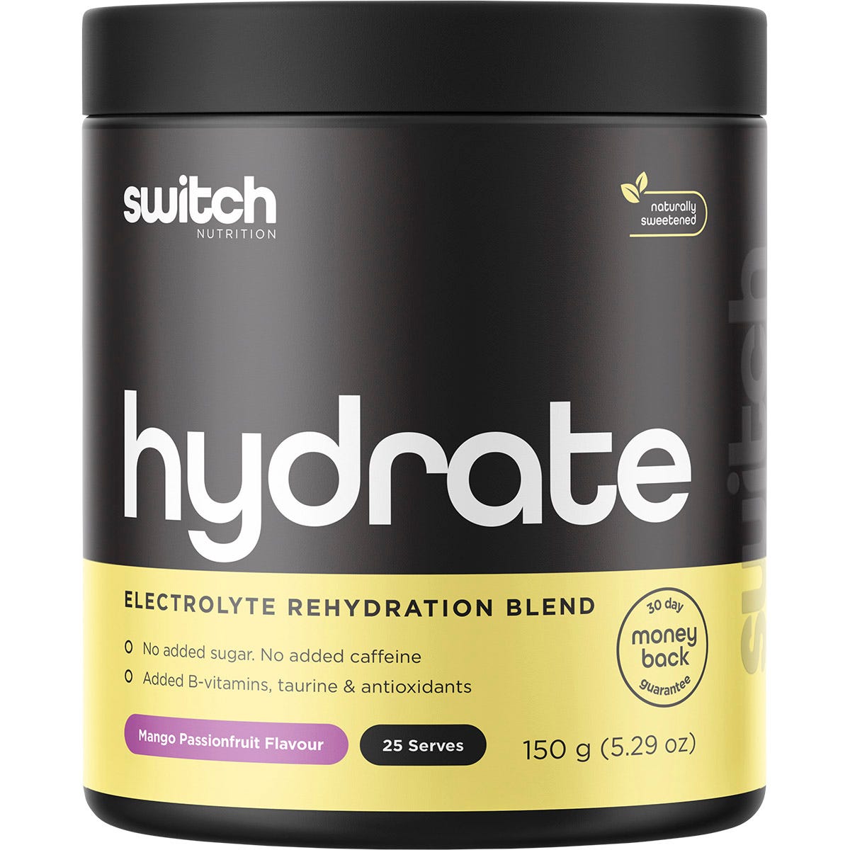Switch Nutrition- Hydrate Electrolytes No Added Sugar Mango Passionfruit-150g