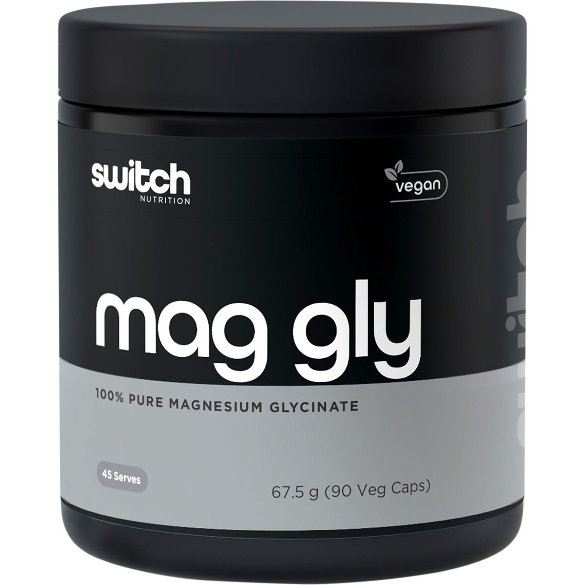 Switch Nutrition- Mag Gly 100% Pure Magnesium Glycinate-90 Caps