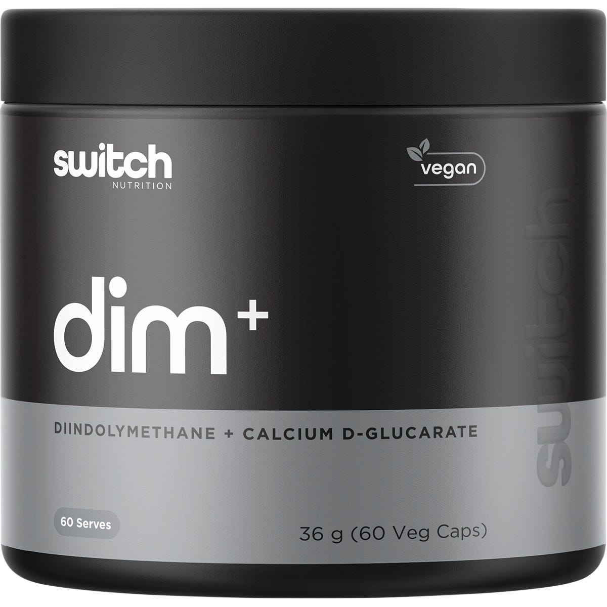 Switch Nutrition- DIM+ Diindolylmethane+Calcium D-Glucarate-60 Caps