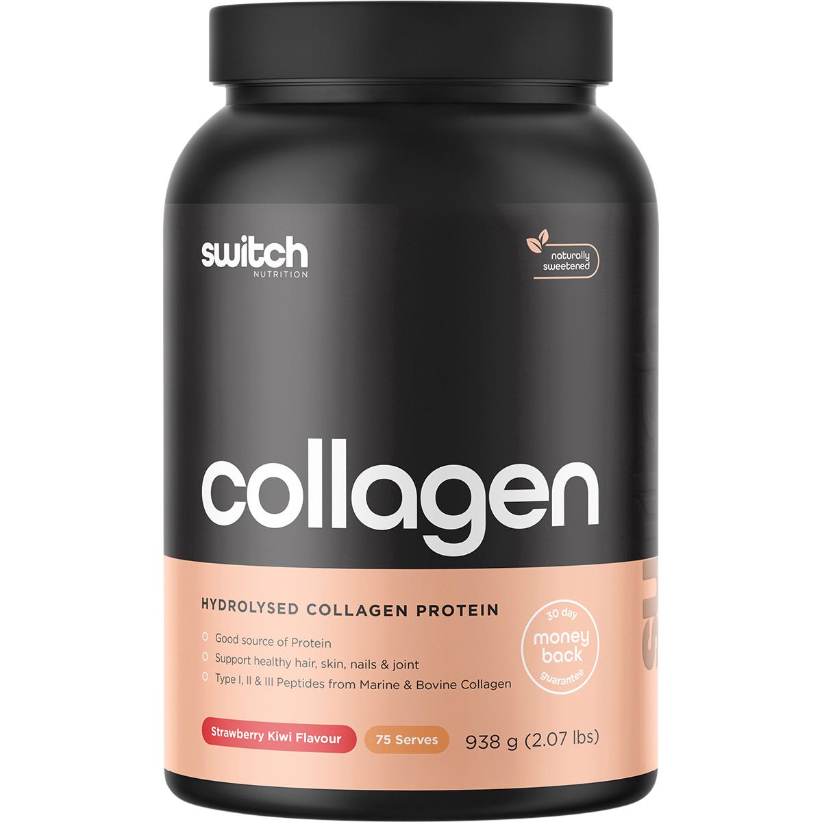 Switch Nutrition- Hydrolysed Collagen Protein Strawberry Kiwi-938g