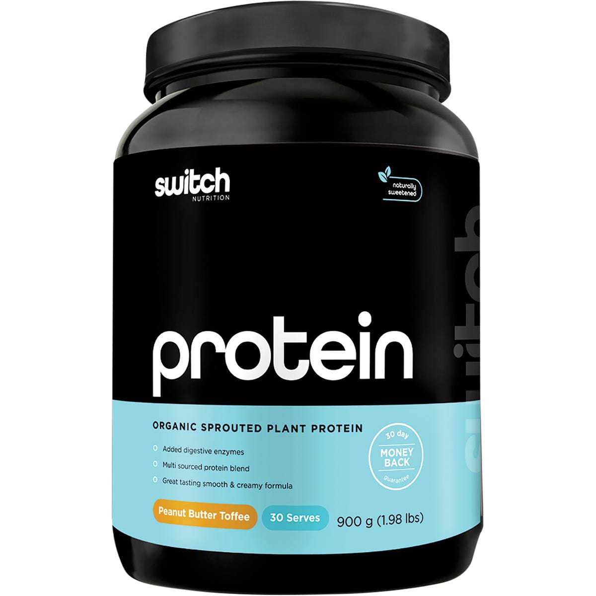 Switch Nutrition- Protein Organic Sprouted Plant Peanut Butter Toffee-900g