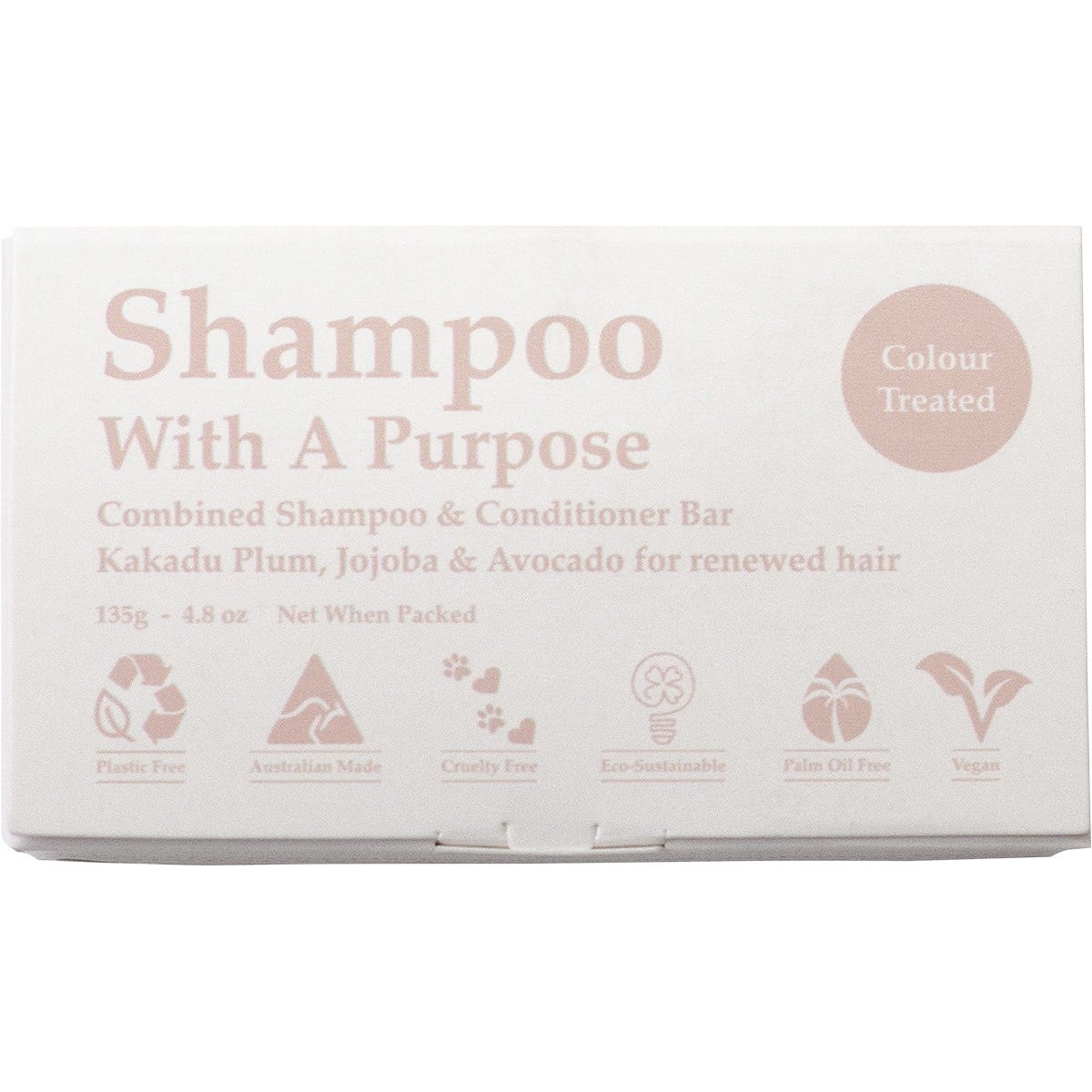 Shampoo With A Purpose- Shampoo & Conditioner Bar Colour Treated Hair-135g