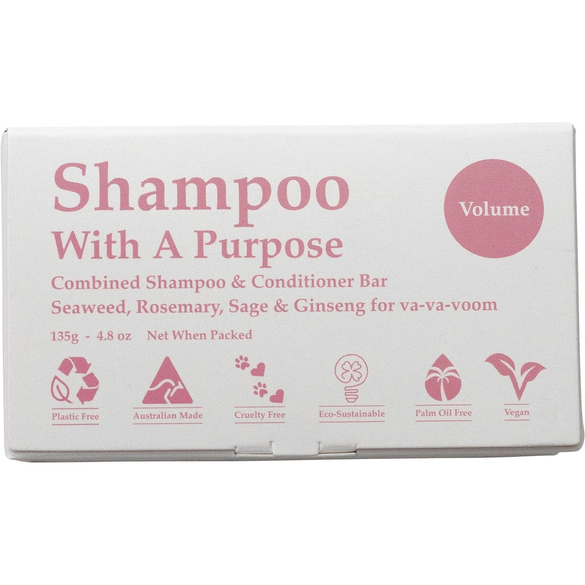 Shampoo With A Purpose- Shampoo & Conditioner Bar Volume-135g
