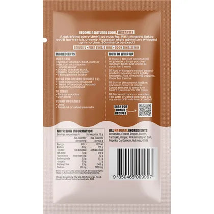 Mingle- Satay All Natural Recipe Base-12x30g
