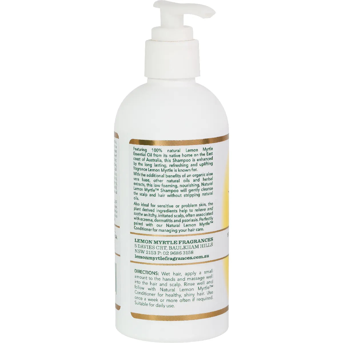 Lemon Myrtle Fragrances- Shampoo-250ml