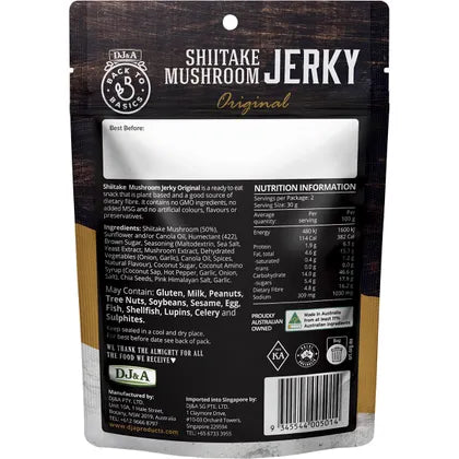 DJ&A- Shiitake Mushroom Jerky Original-12x60g
