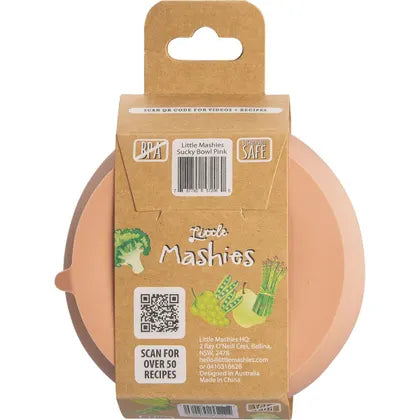 Little Mashies- Silicone Sucky Bowl Blush Pink
