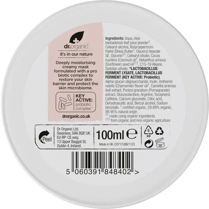 Dr. Organic- Skin Calm Probiotic Recovery Mask-100ml