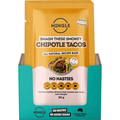 Mingle- Smokey Chipotle Tacos All Natural Recipe Base-12x30g