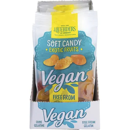 J.Luehders- Soft Vegan Candy Exotic Fruits-10x80g