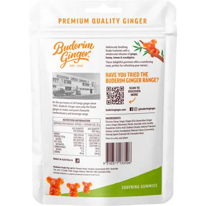 Buderim Ginger- Soothing Gummies-130g