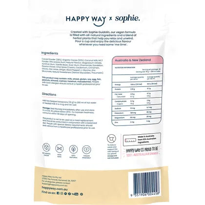 Happy Way- Sophie's Hot Choccy Vegan Vanilla Chai-200g