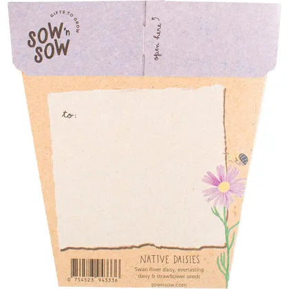 Sow 'n Sow- Gift of Seeds Daisies Native