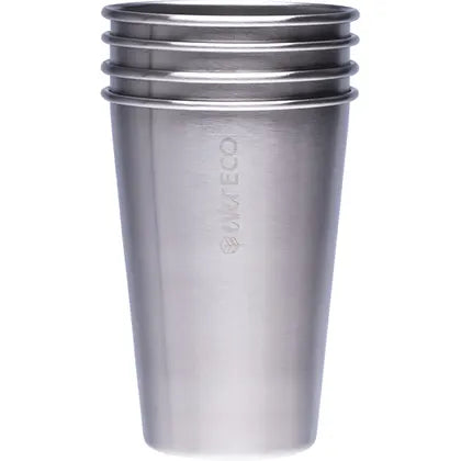 Ever Eco- Stainless Steel Drinking Cups-4x500ml