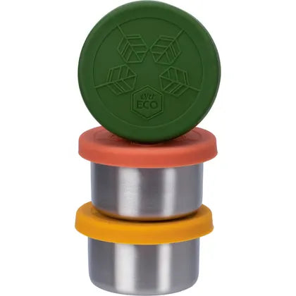 Ever Eco- Stainless Steel Mini Containers Autumn Leak Resistant-3pk