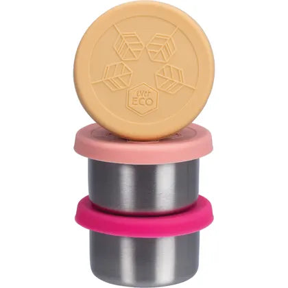 Ever Eco- Stainless Steel Mini Containers Rise Leak Proof-3pk