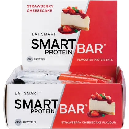 Smart Protein Bar- Strawberry Cheesecake Flavour Protein Bar-12x60g