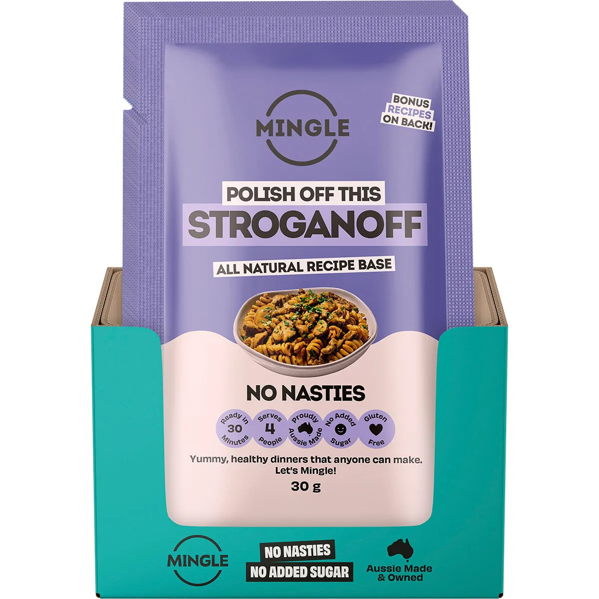 Mingle- Stroganoff All Natural Recipe Base-12x30g